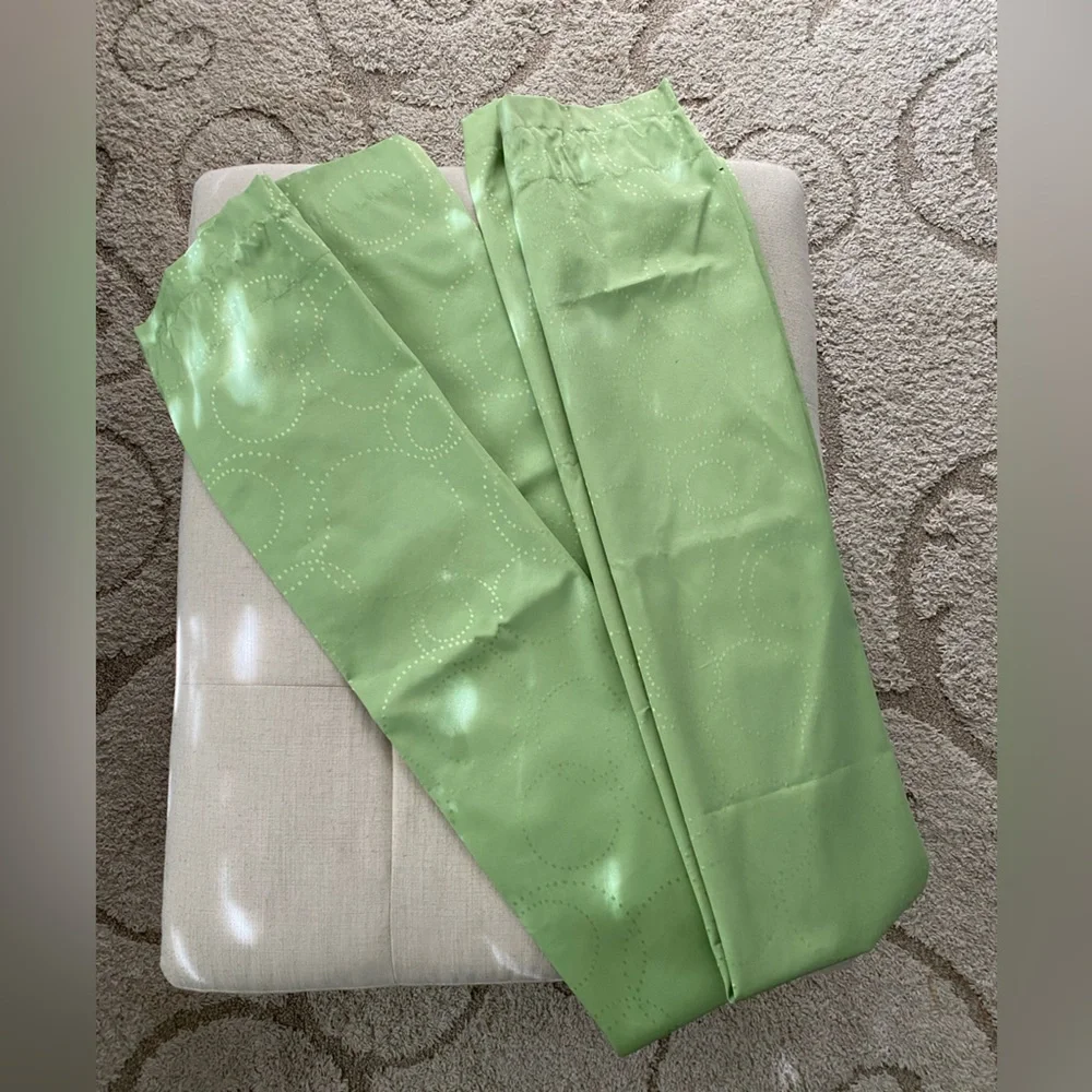 Eclipse Kids Blackout Curtains 2 “Miley” Panels in green 84x42